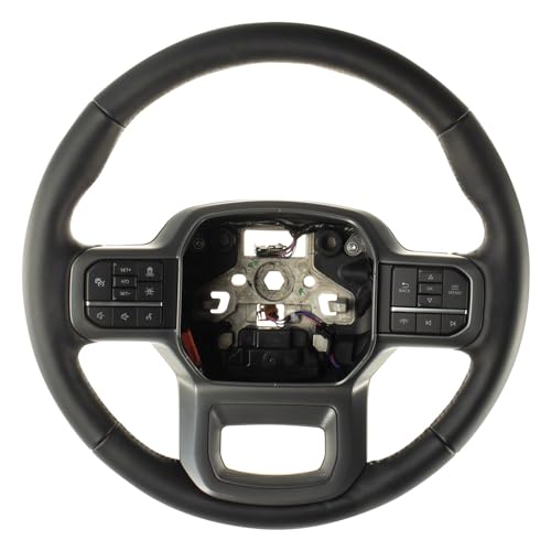 Ford 2021-2024 F-150 Lariat OEM Black Leather Heated Steering Wheel ML3Z-3600-RA