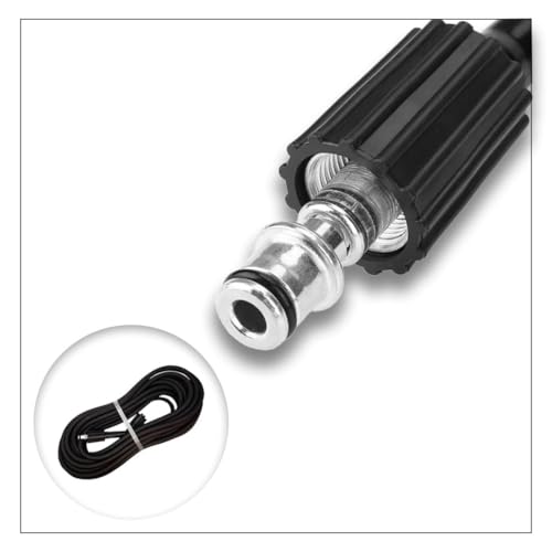 Image of Pressure Washer Hose Pipe, 3500 PSI High Pressure Washer Hose, Molded Durable Pipe Compatible with Starq, Vantro, Aimex, Gaocheng, Agaro, Shakti (15MTR HYDRAULIC)