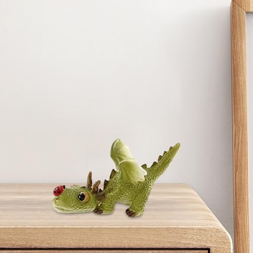 Statue dragon pour jardin en résine durable anti-intempéries - 6