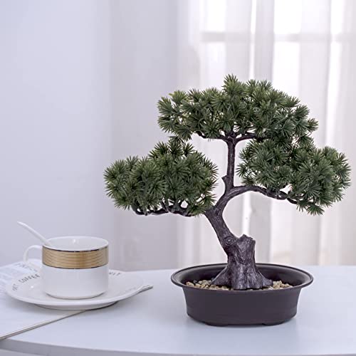 Make Life Better Artificial Bonsai Pine Tree Artificial Plant Decoration, Potted Artificial House Plants, For Decoration, Desktop Display (Zen) #TOP5