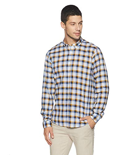 Image of blackberrys Men's Checkered Slim Fit Casual Shirt