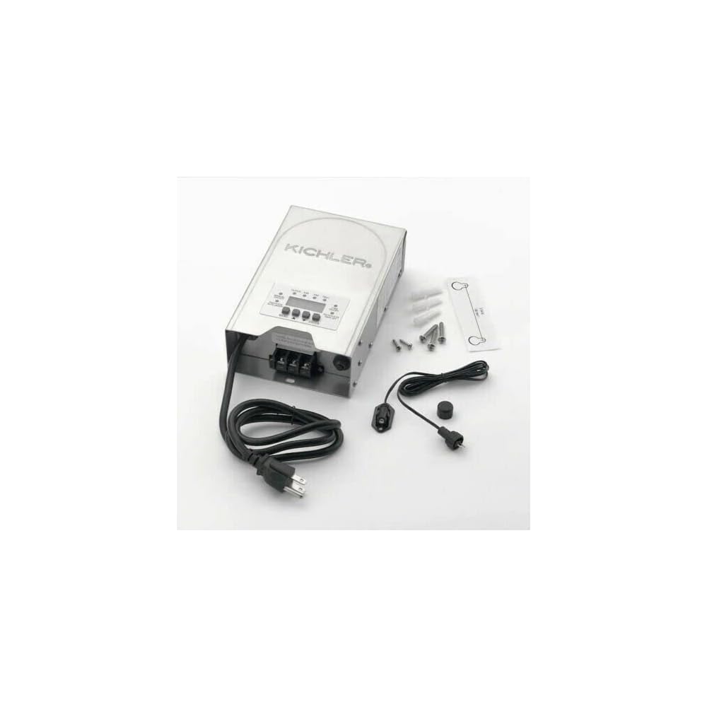 Kichler 200-Watt Low Voltage Landscape Lighting Transformer - Digital Timer & Multi-Tap 12V/15V Output