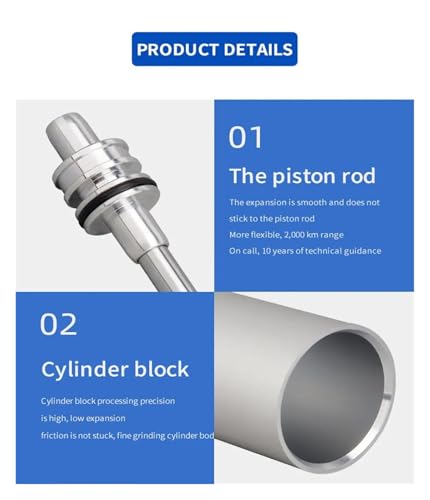 Vérin pneumatique double effet course 100mm alésage 125mm pour machine - 5