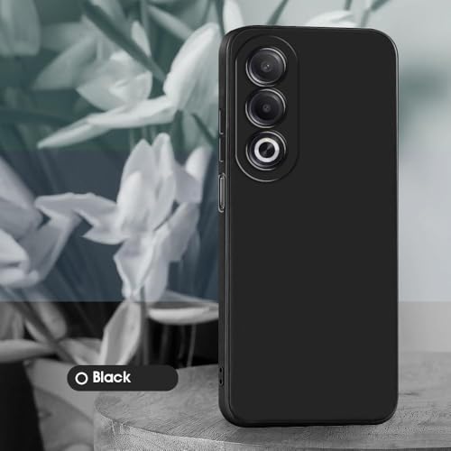 Image of Back Cover for Oppo A3 Pro 5G / K12x 5G | Full Camera Protection | Premium Liquid Silicon Case | Flexible Bumper Case for Oppo A3 Pro 5G / K12x 5G (Black)