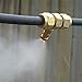 Brass Misting Nozzle, 10 Pack High Pressure Spray 10/24 UNC Outdoor Anti-drip Fogging Spray Head Misting System Tips for Landscaping Outdoor Cooling System (0.012 Orifice)