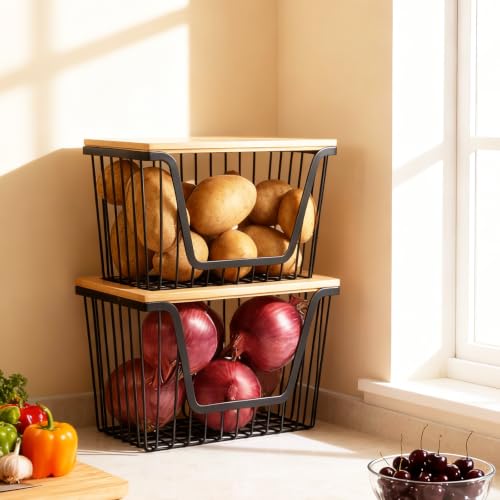 2 PACK Stainless Steel Bins