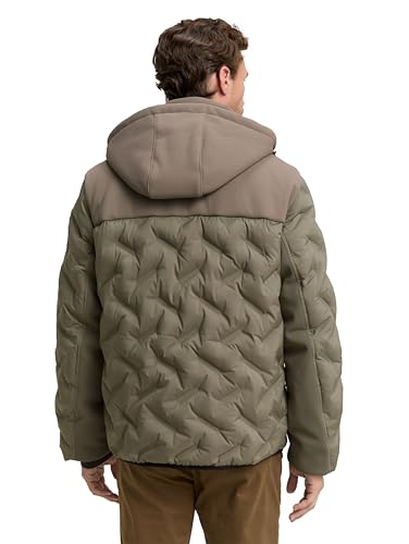 TOM TAILOR Herren Hybrid Puffer-Jacke mit Steppung – Ansicht 3