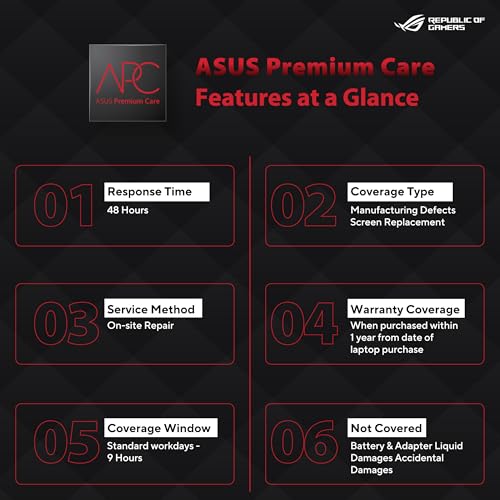 Image of ASUS 1 Year Brand Warranty for Gaming Laptops
