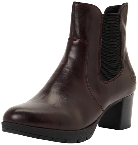 Bottines Rieker 77674-35 pour femme avec doublure chaude et fermeture éclair latérale