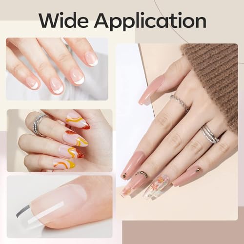 modelones Aufbaugel für Gelnägel 7 in One, Klar Builder Gel 15ML, Nagelverstärker UV Gel für Strengthener ExtensionGel Base Nagelverlängerung, Nail Repair Base Coat Nail Art DIY Maniküre