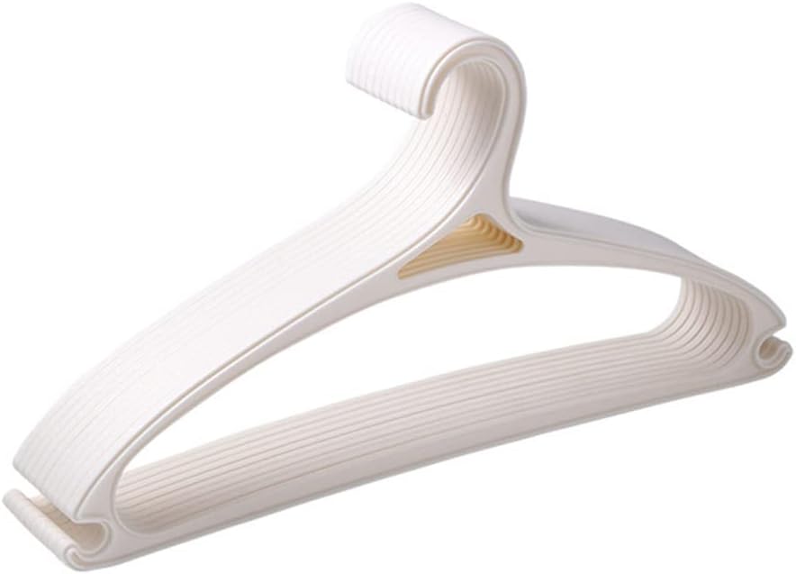 20pcs Plastic Clothes Hanger for Adults Children, No Trace, Non Slip, Stackable Storage Hanger Drying Racks for Wardrobe Balcony(Black)