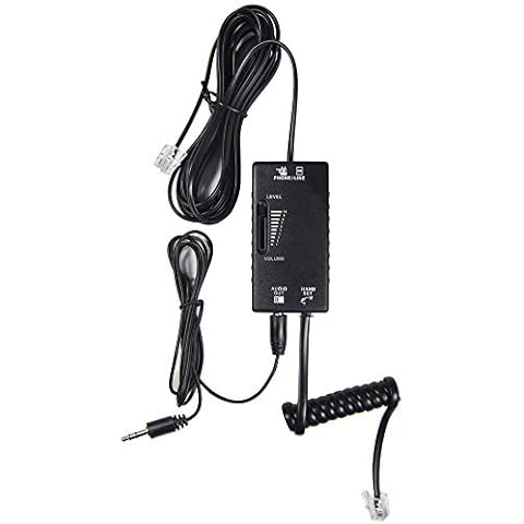 ECS Telephone Recorder Adapter for Landline, 3.5mm Adapter only Cover