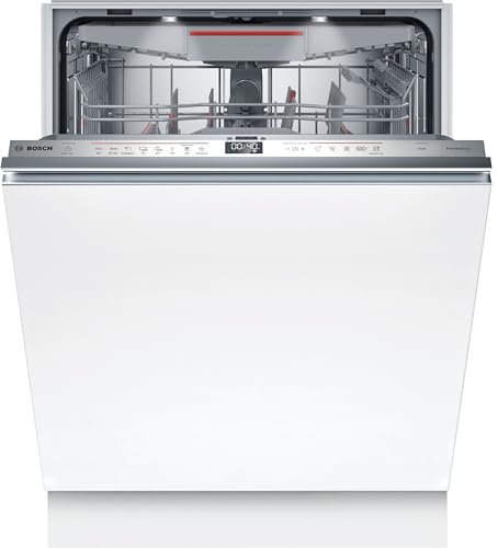 BOSCH SBV6ZCX16E XXL-Geschirrspüler Serie 6, vollintegrierte Spülmaschine mit Besteckschublade, 60 cm, Home Connect, Intelligent Programm,...