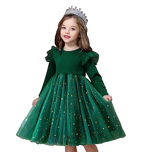 Image of TTYAOVO Girls Pageant Princess Flower Dress Kids Prom Puffy Ball Gowns