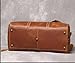 Mullis Mercantile Leather Weekender Bag, an ideal men's classic. Perfect for overnight stays, full-grain leather, a retro design, gym, and a YKK zipper, brown. (22 inch Vintage Leather Duffle)