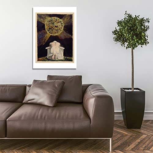 William Blake Sconfitta affiche encadrée salon tableau noir