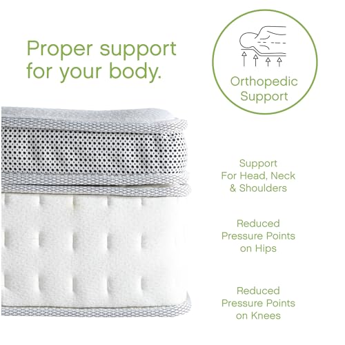 Image of Classic Brands Mercer Cool Gel Memory Foam and Innerspring Hybrid 12-Inch Pillow Top Mattress, Mattress in a Box, Queen