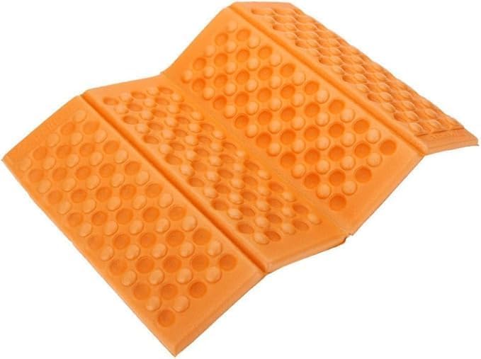 1Pc Foldable Portable Outdoor Camping Hiking Picnic Waterproof Foam Cushion Pad Foam Sleeping Mats for Camping Sleeping Bags and Camp Bedding(Orange)
