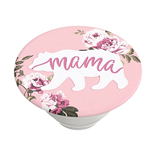 Image of PopSockets Adhesive Phone Grip, Holder, Phone Stand, Nature - Mama Bear