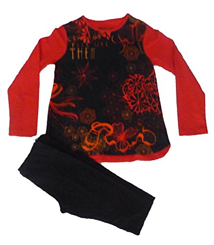 Conjuntos de leggings y camiseta de niña marca Losan ropa infantil color rojo y azul talla 8 años
