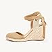 Juliet Holy Womens Lace up Espadrilles Closed Toe Wedges Sandals Strappy Slingback Platform Heels