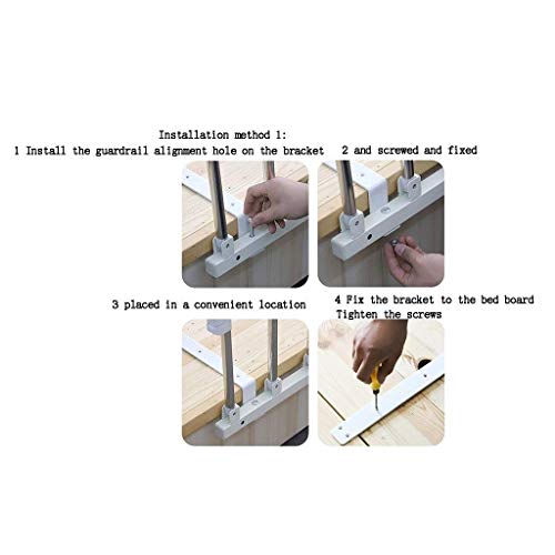 Barandilla plegable ajustable con un solo boton para somier 6