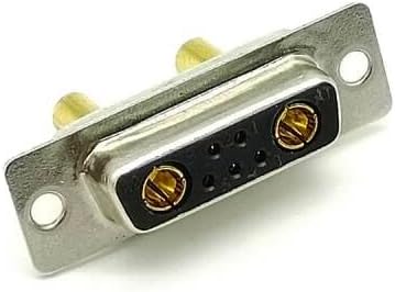 Elecbee 5PCS D sub Solder Connector 7W2 Female Straight Cable Connector