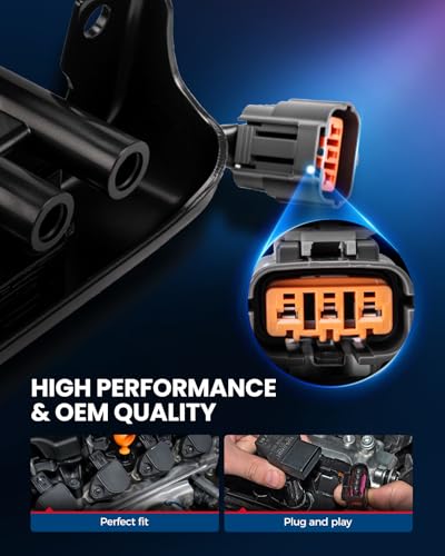 Image of KAX Ignition Coils & Spark Plugs Set Fit for Mazda Miata 1990-1993 UF78 | (w /tool)