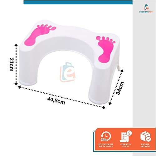 Banquinho de Cocoras Apoio de Pés Baby Style (Rosa)
