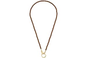 Ring Keeper Necklace with Beaded Charm Holder