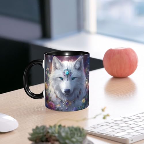 Taza de cerámica 11 oz para café y té miniatura 6