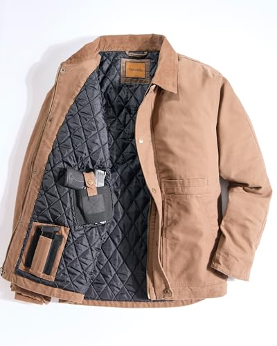Image of Venado Concealed Carry Jacket for Men - Heavy Duty Canvas - Conceal Carry Pockets