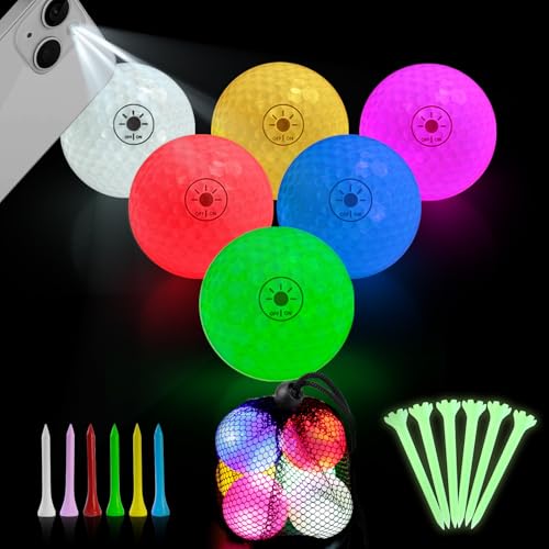 Crestgolf Glow in The Dark Golf Balls - Light Activated