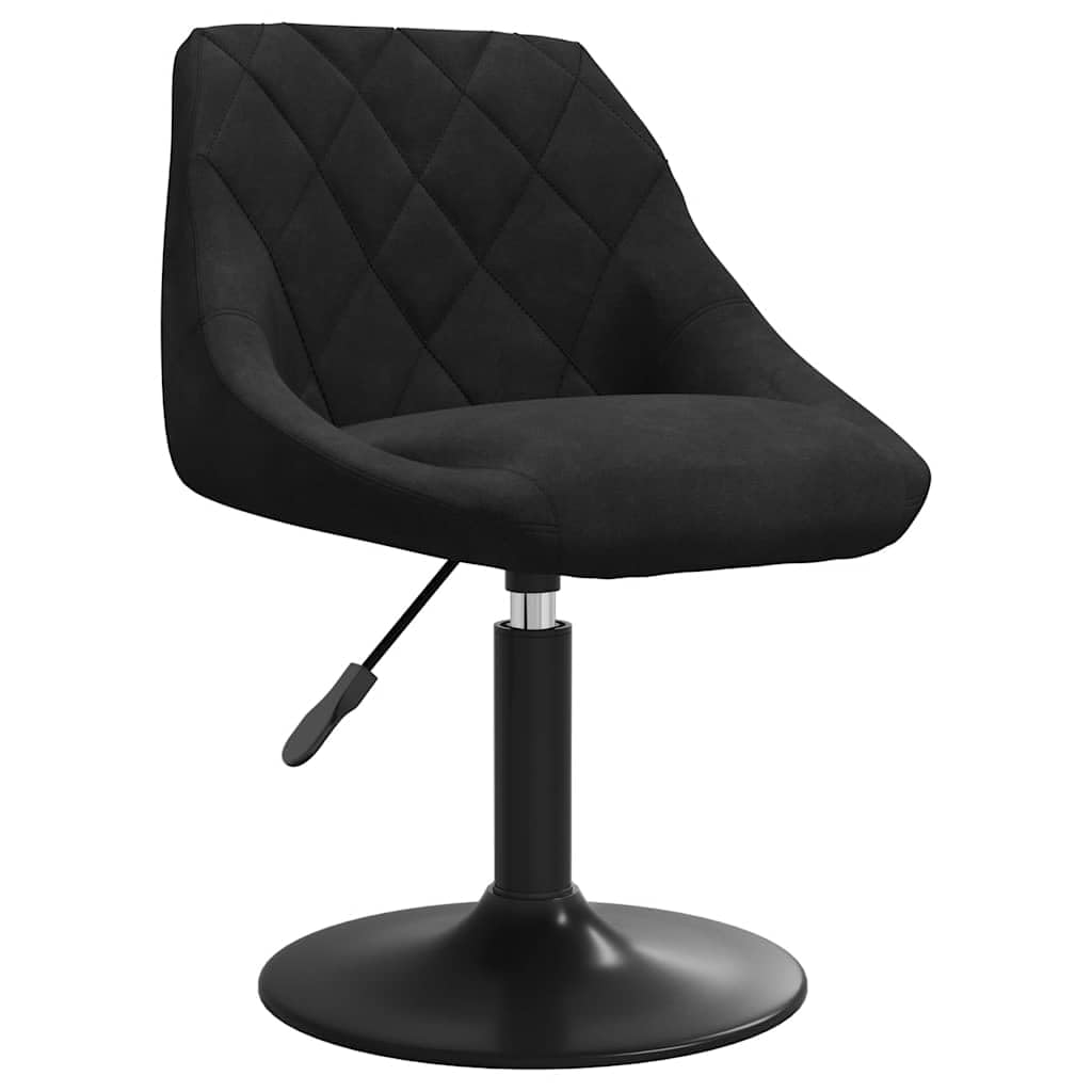 vidaXL Chaise de Salle à Manger Noir Velours