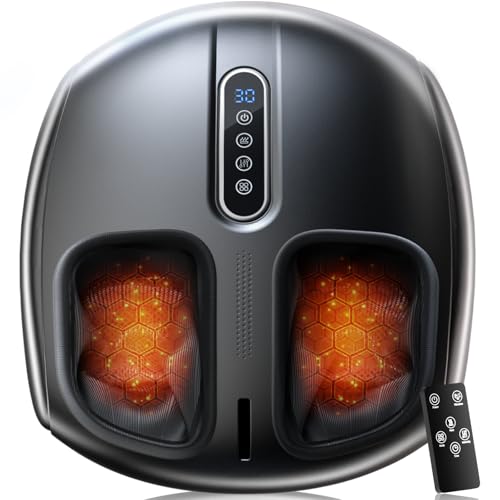 PACOVY Shiatsu Foot Massager with Heat, Deep Kneading, Vibration and