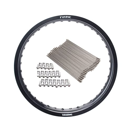 Tusk Impact Rear Rim and Spoke Kit 19 x 2.15 Black