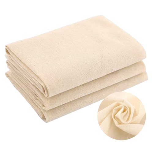 Lxtness 3 piezas Telas Filtrantes,Colador de Tela 50 x 50 cm,Colador Algodon Manta para Colar, Gasa para Leche de Nuez, Hornear, Café Frio y Té