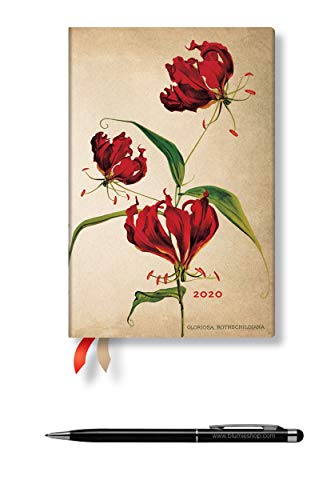 Lot Agenda Français Civil 2020 Paperblanks" LIS GLORIOSA" Mini Un Jour Par Page + 1 Stylo Stylus Touch Blumie