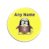 UNIGIFT personalisierbares Geschenk – Portugal National Runde Glasuntersetzer (Pinguin Football Team-Design, Farbe), einzigartige Matte Pad – FC Team Trikot Trikot Streifen Meisterschaft