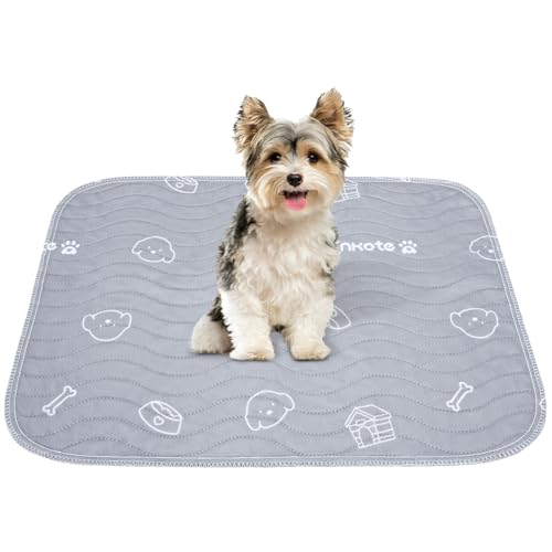 Image of 2 Pack Puppy Pee Pads Heavy Absorbency Washable for Dogs, Reusable Pee Pads Prevent Leakage Non-Slip, Waterproof Pet Training Pads for Puppy Playpen, Crate, Whelping Box, 18 inchx24 inch
