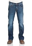 aufgesetzte Gesäßtaschen MUSTANG Herren Jeans Hose Oregon Bootcut Männer Jeanshose Denim Stretch Baumwolle Blau Schwarz W30 W31 W32 W33 W34 W36 W38 W40, Größe:W 36 L 36, Farbe:Dark Blue Denim (982)