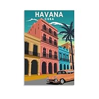 Vintage Travel Poster - Decorate your walls with this retro aesthetic wall art print, adding a fun retro atmosphere to your space. And the city and scenery you like HIGH QUALITY - High definition artwork printed on beautiful museum quality canvas usi...