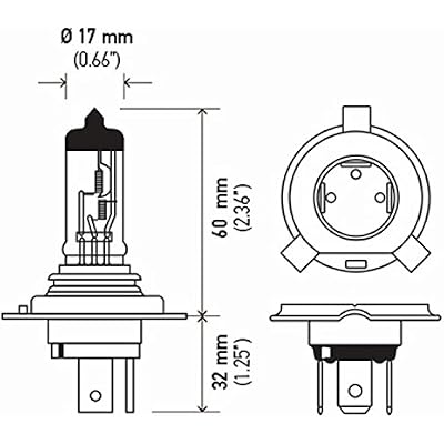 HELLA H4P50TB +50 لمبة الأداء ، 12V ، 60 / 55W ، 2 Count (حزمة 1)