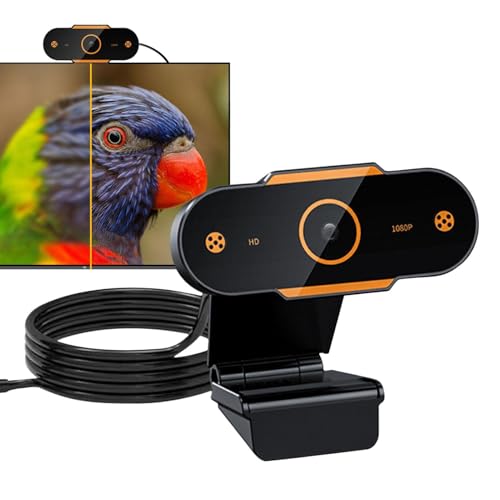 Genérico HD - Mini cámara USB para Streaming, cámara de transmisión en de Enfoque automático para Ordenador portátil de Gran Angular de visión, Dispositivo de Captura de Video de Alta definición