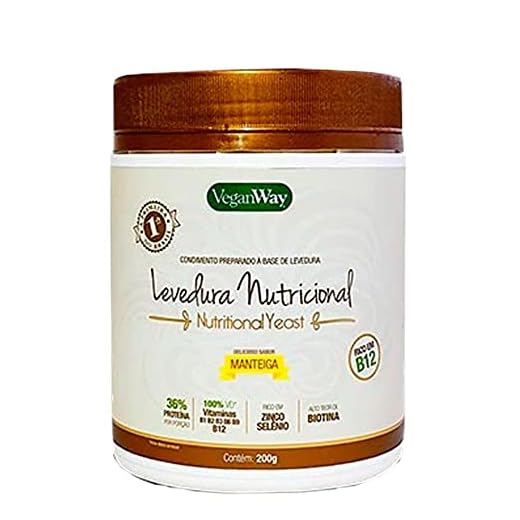 Levedura Nutricional Em Pó Sabor Manteiga 200Gr - Nutritional Yeast - Veganway