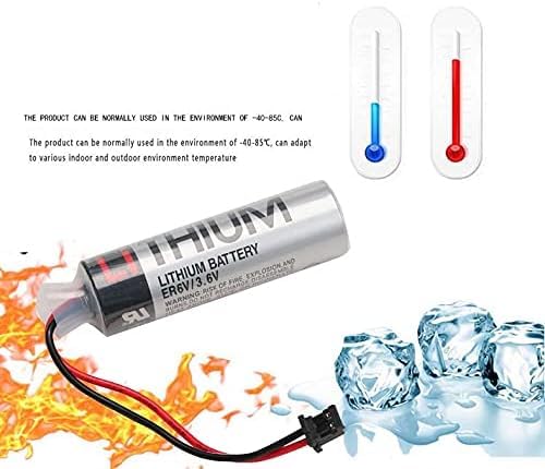 (30counts) 3.6V ER6V/3.6V Battery for ER6VC119A ER6VC119B, M70 PLC with Black Plug