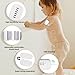 Bed Wetting Alarm for Boys and Girls - USB Rechargeable, Bedwetting Alarm with High Sensitivity Sensor, Loud Sound and Strong Vibration, Proven Solution for Bedwetters(White)