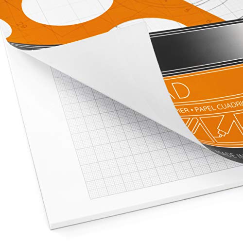 Ashton and Wright - A3 Grey-Grid Graph Pad - 80gsm Paper - 60 Sheets - Image 2