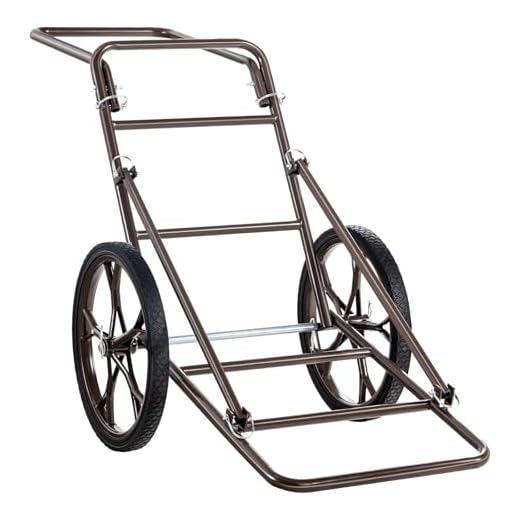 VEVOR Game Carts for Hunting, 500 LBS Deer Cart Game Hauler, Hawk Crawler Deer Cart, Hawk Hunting, All Terrain Folding Cart, Deer Hauling Cart, Heavy-Duty Utility Gear Dolly for Hunting Fishing Hiking