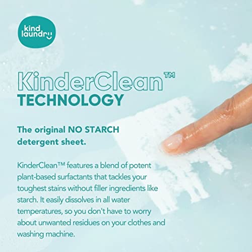 Kind Laundry Detergent Sheets (Unscented) - Award Winning Eco Friendly Washer Soap Strips, Plant Based Liquidless Formula, Zero Waste, Free And Clear, Great For Travel, Camping (60 Loads) #TOP1